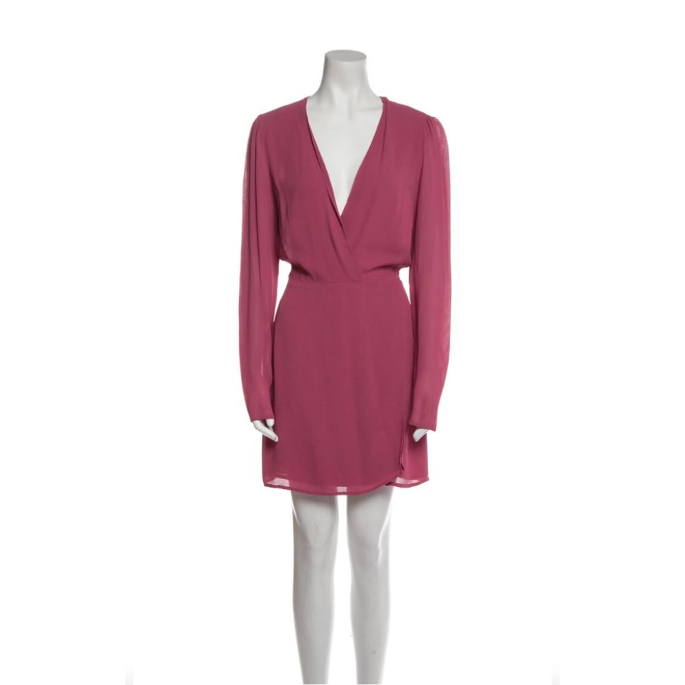 REFORMATION V-Neck Mini Dress Size: L